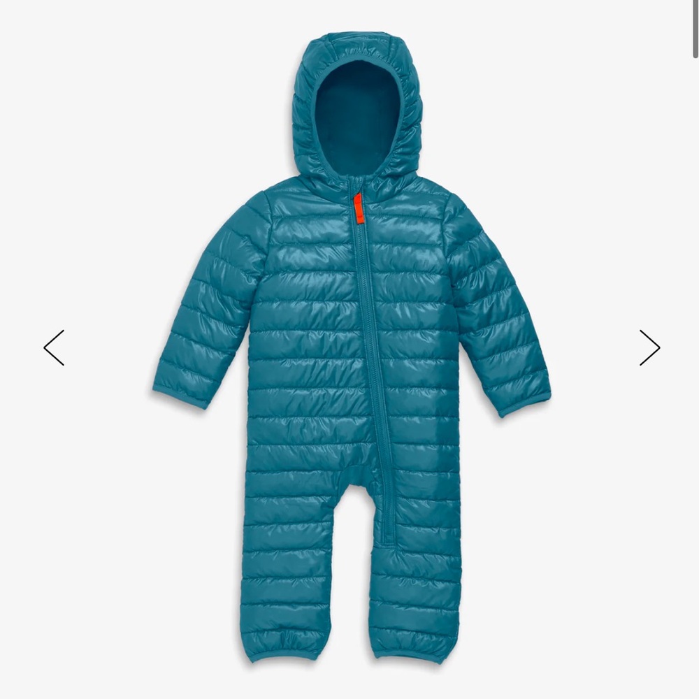 Baby lightweight puffer suit - Primary - Slate - NWOT (6-12mo)